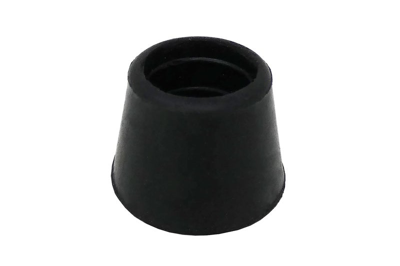 Shepherd Hardware 8760E Leg Tips 3/4-Inch Inside Diameter Rubber Chair Leg Caps, 24 Pack, Black - Image 1